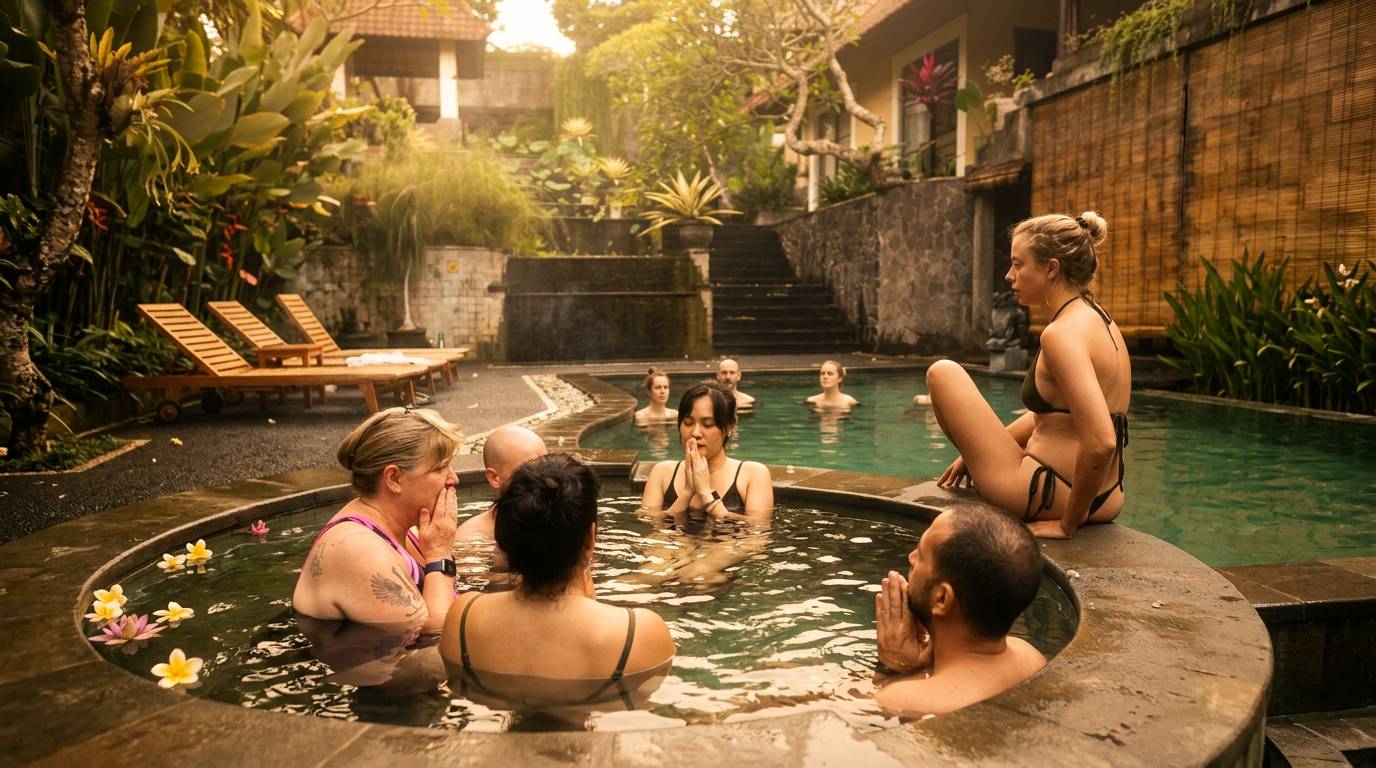 RenewBali cold plunge circle