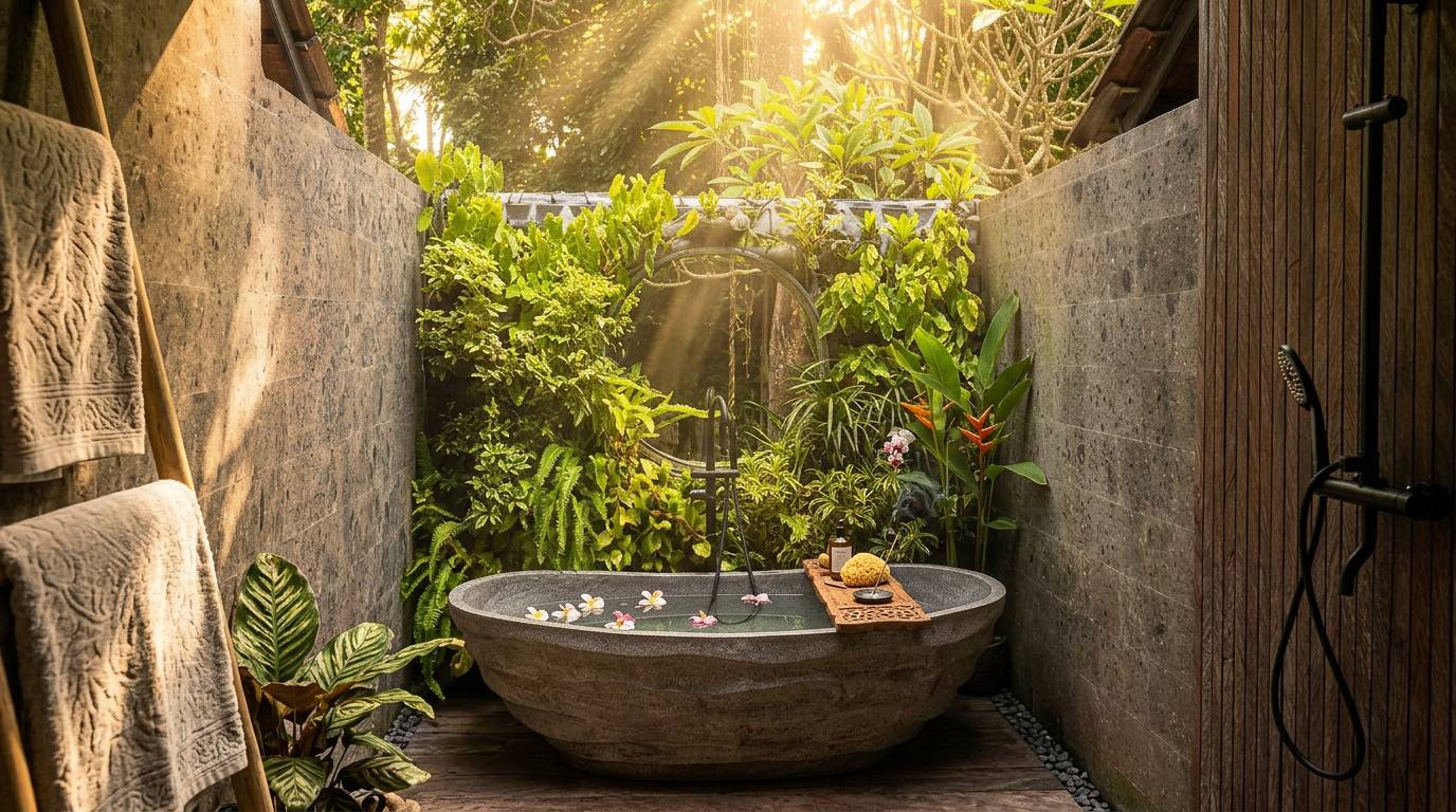 RenewBali jungle bath