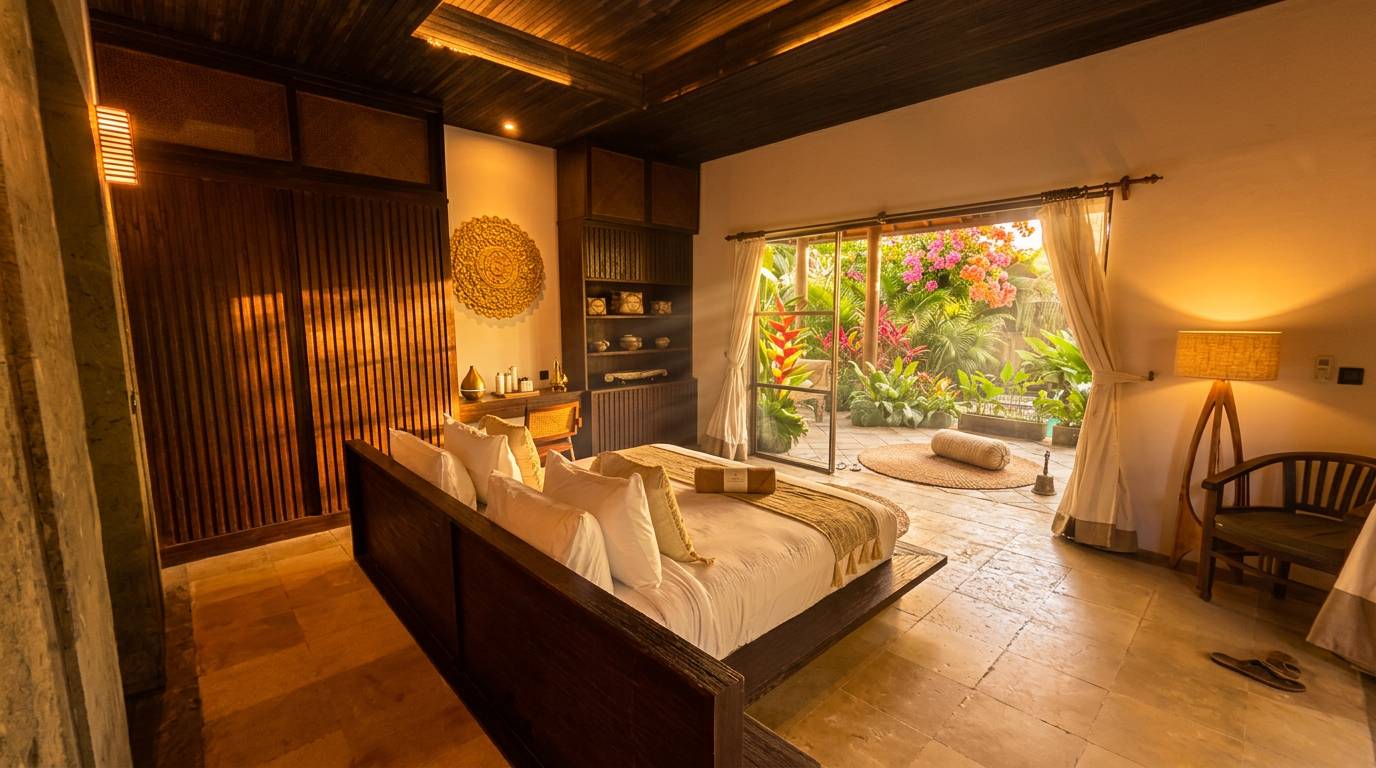 RenewBali garden view bedroom