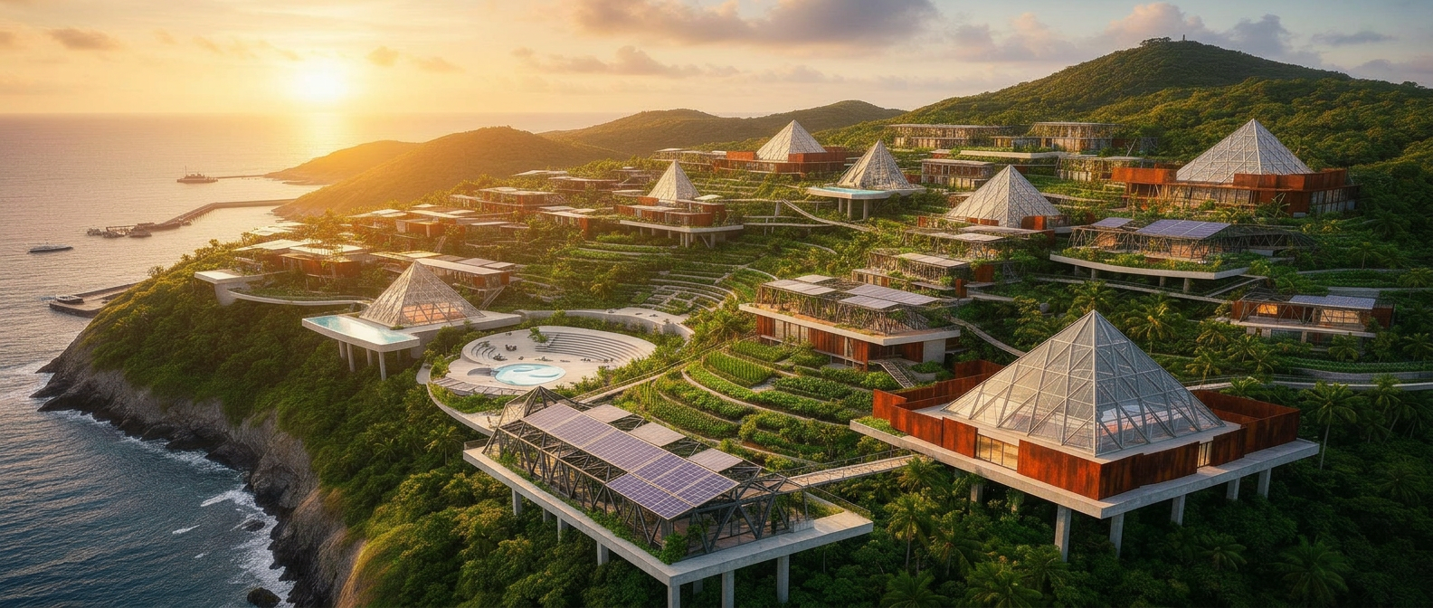 The City of Muse — a futuristic sustainable tourism town