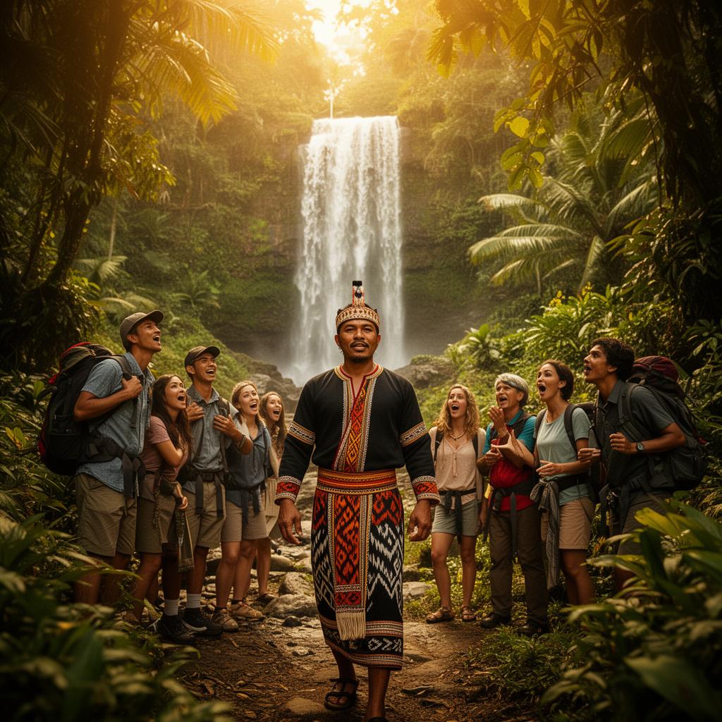 Su.Mba graduate guide leading visitors through Sumba's natural wonders